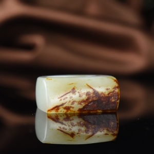 籽料和田白玉扳指