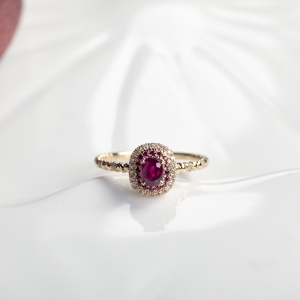 18K鸽血红红宝石戒指