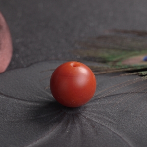 20.5mm柿子红南红圆珠