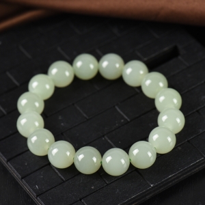 12mm山料和田晴水料单圈手串