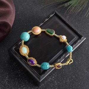 多宝编制单圈手串