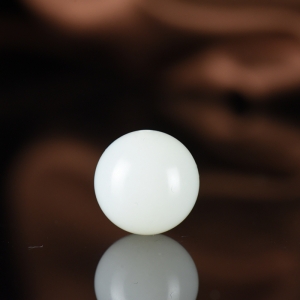 18mm籽料和田白玉圆珠配件