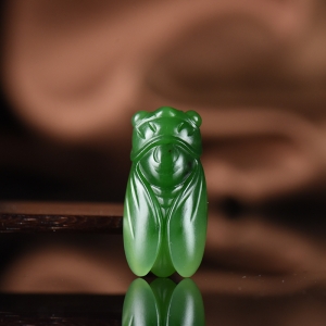 山料和田碧玉一鸣惊人吊坠