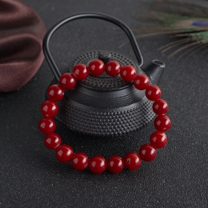 8.5mm阿卡牛血红珊瑚单圈手串