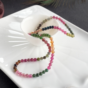5.5mm彩虹碧玺多圈手串