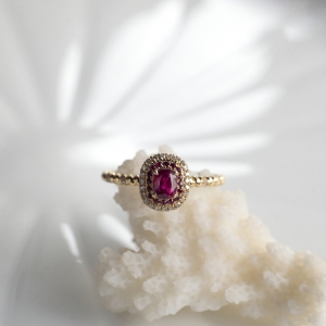 18K鸽血红红宝石戒指