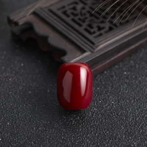 阿卡牛血红珊瑚桶珠