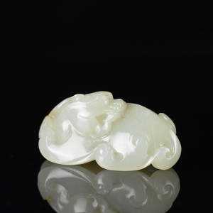 籽料和田白玉貔貅吊坠