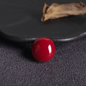 阿卡牛血红珊瑚戒面