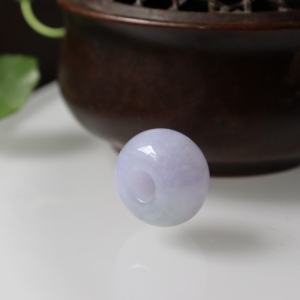 糯冰种紫罗兰翡翠路路通吊坠