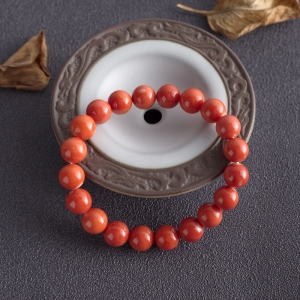 9mmMOMO珊瑚单圈手串