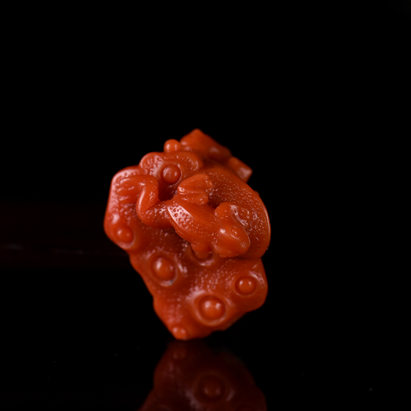 柿子红南红莲蓬吊坠