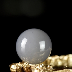 18mm山料和田烟青玉珠子