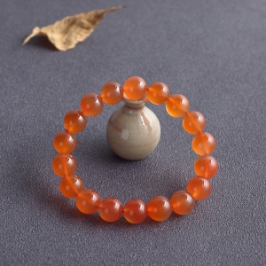 11mm冰红南红单圈手串