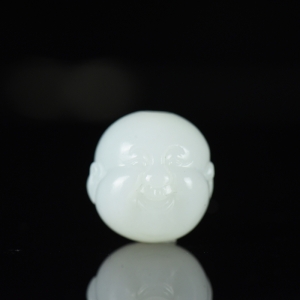 籽料和田白玉弥勒佛配件