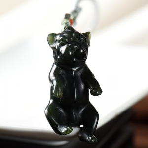 山料和田青玉旺财吊坠