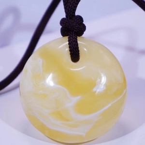 白花蜜蜜蜡公主扣吊坠