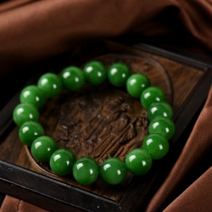 山料和田碧玉单圈手串