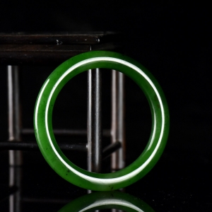 53.5mm山料和田碧玉圆镯