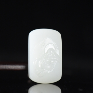 山料和田白玉弥勒佛吊坠