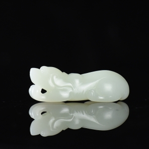 籽料和田白玉旺财吊坠