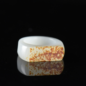 籽料和田白玉扳指