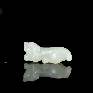 山料和田白玉旺财吊坠