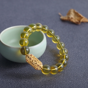 11mm墨西哥蓝珀单圈手串