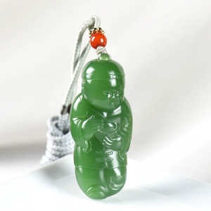 山料和田碧玉小地主吊坠