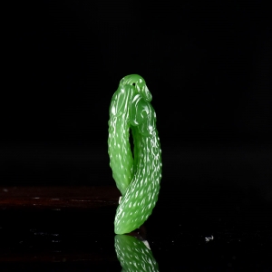 山料和田碧玉飞黄腾达吊坠