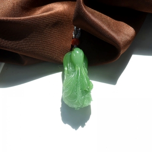 山料和田碧玉百财吊坠