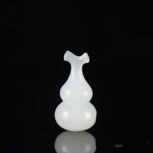 山流水料和田白玉福禄吊坠