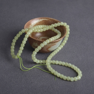 山料和田黄玉桶珠108佛珠