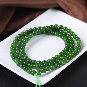 6mm山料和田碧玉108佛珠