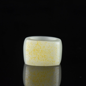 山流水料和田白玉扳指