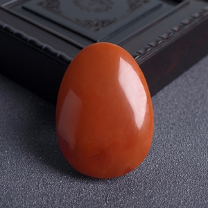 柿子红南红水滴吊坠