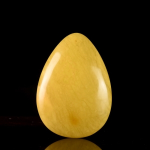 鸡油黄蜜蜡水滴吊坠