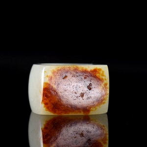 籽料和田白玉扳指