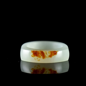 籽料和田白玉指环