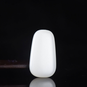 山流水料和田白玉无事牌吊坠