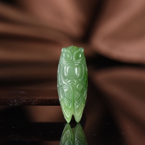 山料和田碧玉一鸣惊人吊坠