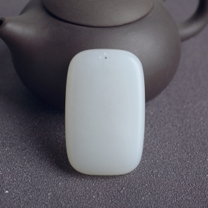 山料和田白玉无事牌吊坠