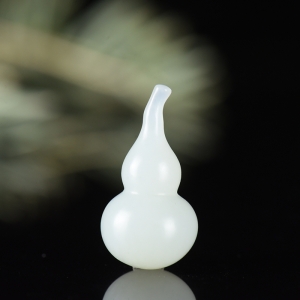 籽料和田白玉福禄吊坠