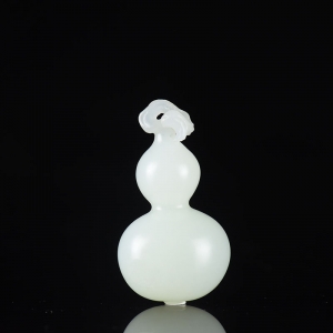 籽料和田白玉福禄吊坠