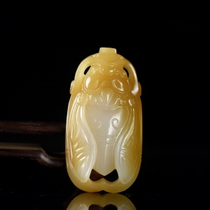 山料和田糖白玉一鸣惊人吊坠