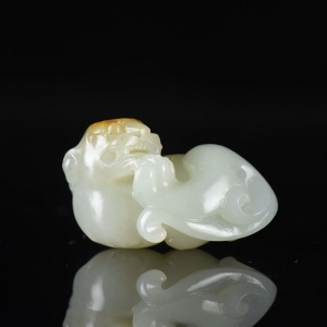 籽料和田白玉貔貅吊坠