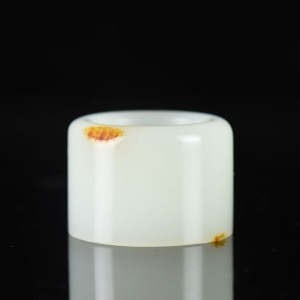 籽料和田白玉扳指