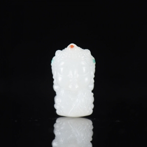 籽料和田白玉度母吊坠