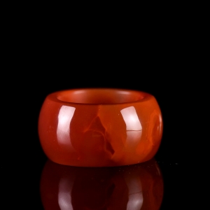 火焰纹南红扳指