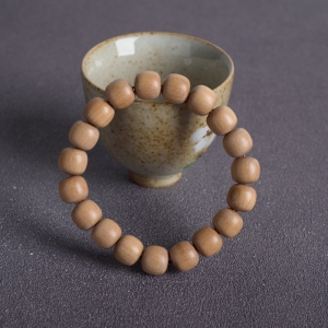 老山檀桶珠单圈手串